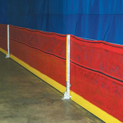 RopeRail with safety orange netting.